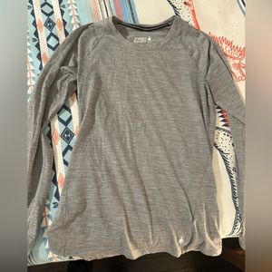 Smart wool grey long sleeve shirt